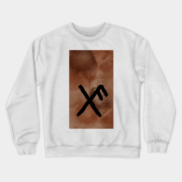 Bind Runes: Good Luck Crewneck Sweatshirt by neetaujla